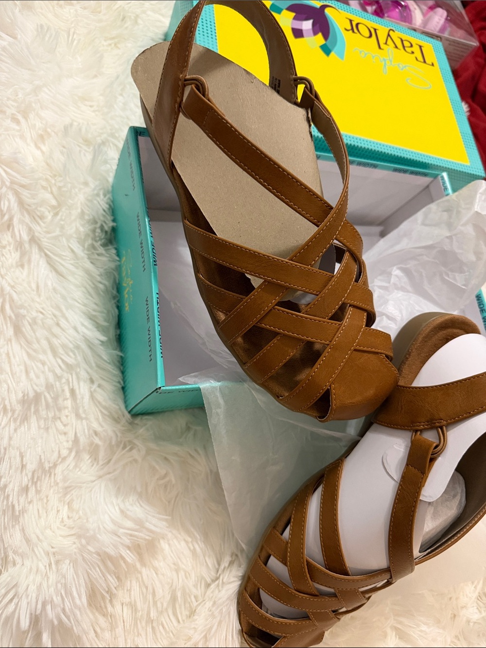Braided Strap Women’s Sandal in Tan - Classic Summer Style - Picture 4 of 5